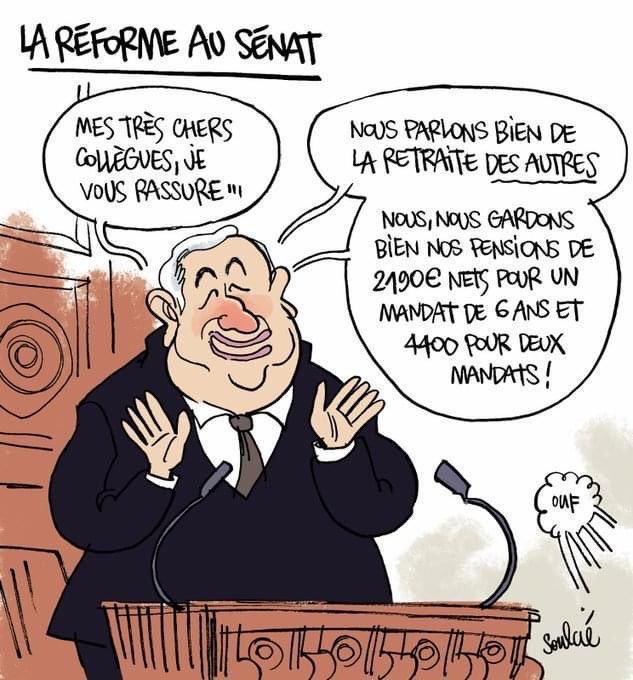 Le 6 juin  2023 - #cfecgc #retraites #senat #renaissance #reforme #lfi