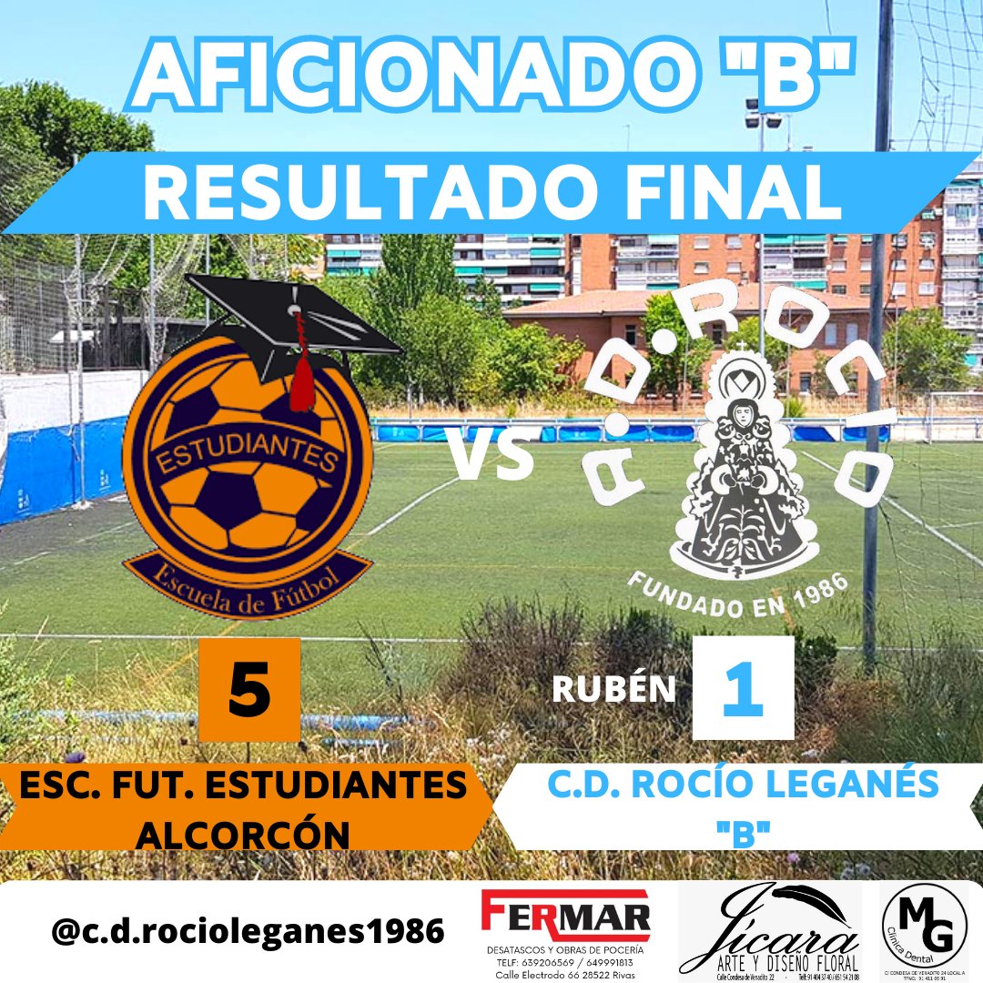 AFI"B"⚽️ Derrota de nuestro segundo aficionado ante un gran rival que impuso su superioridad y se llevó el partido con solvencia. A preparar el último partido de liga!!