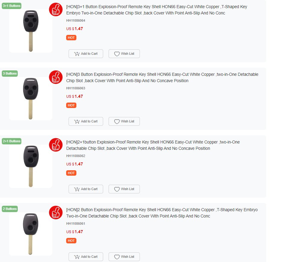 sandy_hklock's tweet photo. Explosion-Proof Remote Key Shell📷📷📷
Good quality，Best price！！！
contact number：+8613823189317
#locksmith
#keyshell
#Toyata
#Honda https://t.co/3Q37bCrCsv