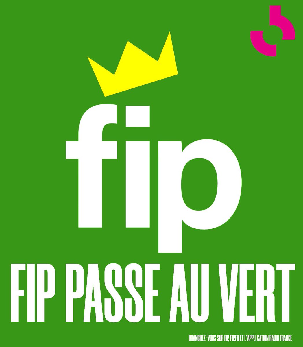 Journée Mondiale de l’environnement, 
<a href="/fipradio/">FIP 📻</a> passe au vert !
#JME2023 #CombattreLaPollutionPlastique <a href="/UNEP/">UN Environment Programme</a> <a href="/UNEP_Francais/">Programme des Nations Unies pour l’environnement</a> 
<a href="/radiofrance/">Radio France</a> <a href="/Maisondelaradio/">Maison de la Radio et de la Musique</a>