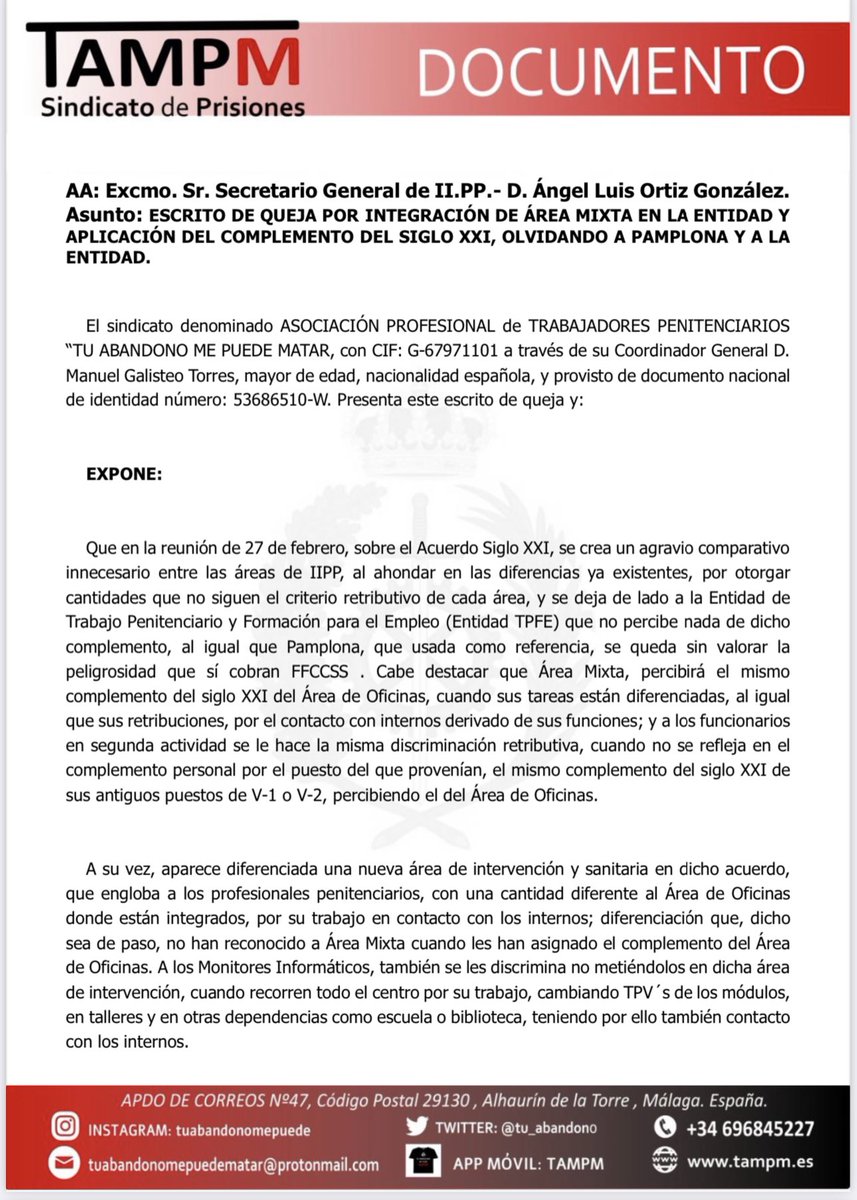 tu_abandono's tweet photo. DAÑOS COLATERALES del regalo del Gobierno del @PSOE (Acuerdo S.XXI) a CCOO Y UGT (CSIF y CIG 🤐🤐🤐)

❌ Área Mixta 🟰 Fulminada sin consultar, mismo compl. que Oficinas
❌ Pamplona y Entidad TPFE 🟰SIN SUBIDA
❌ 2ª Actividad y Monitor Informát  🟰 Compl. de Oficinas

HECHOS 🦐🦞 https://t.co/4Kli2WYyLi