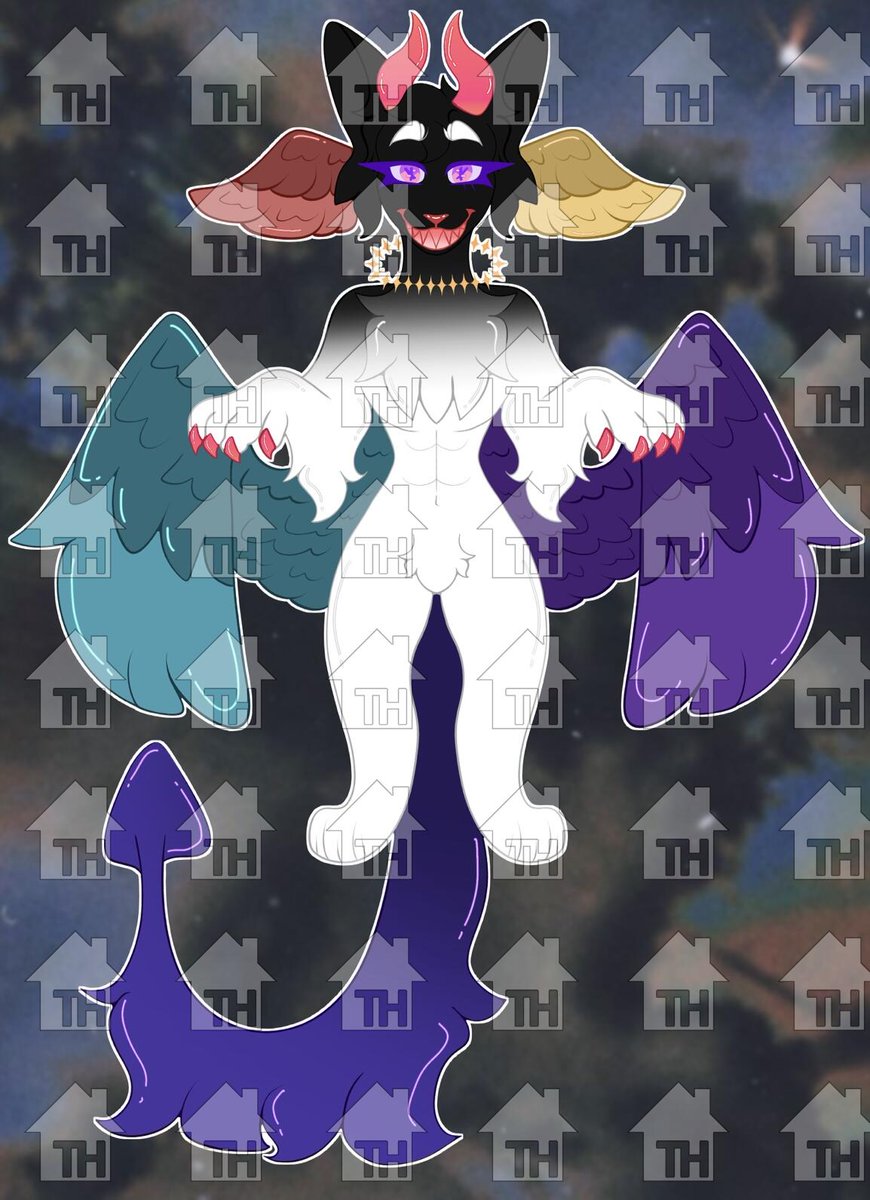 hyzenthflay's tweet photo. New adopt up for sale! 

This Fallen Angel adopt is selling for $25-35 over on Toyhouse! https://t.co/OOOescHdTY
#adopt #adoptable #furry #furryart #anthro #demon #angel https://t.co/ZAnoqX4UcQ