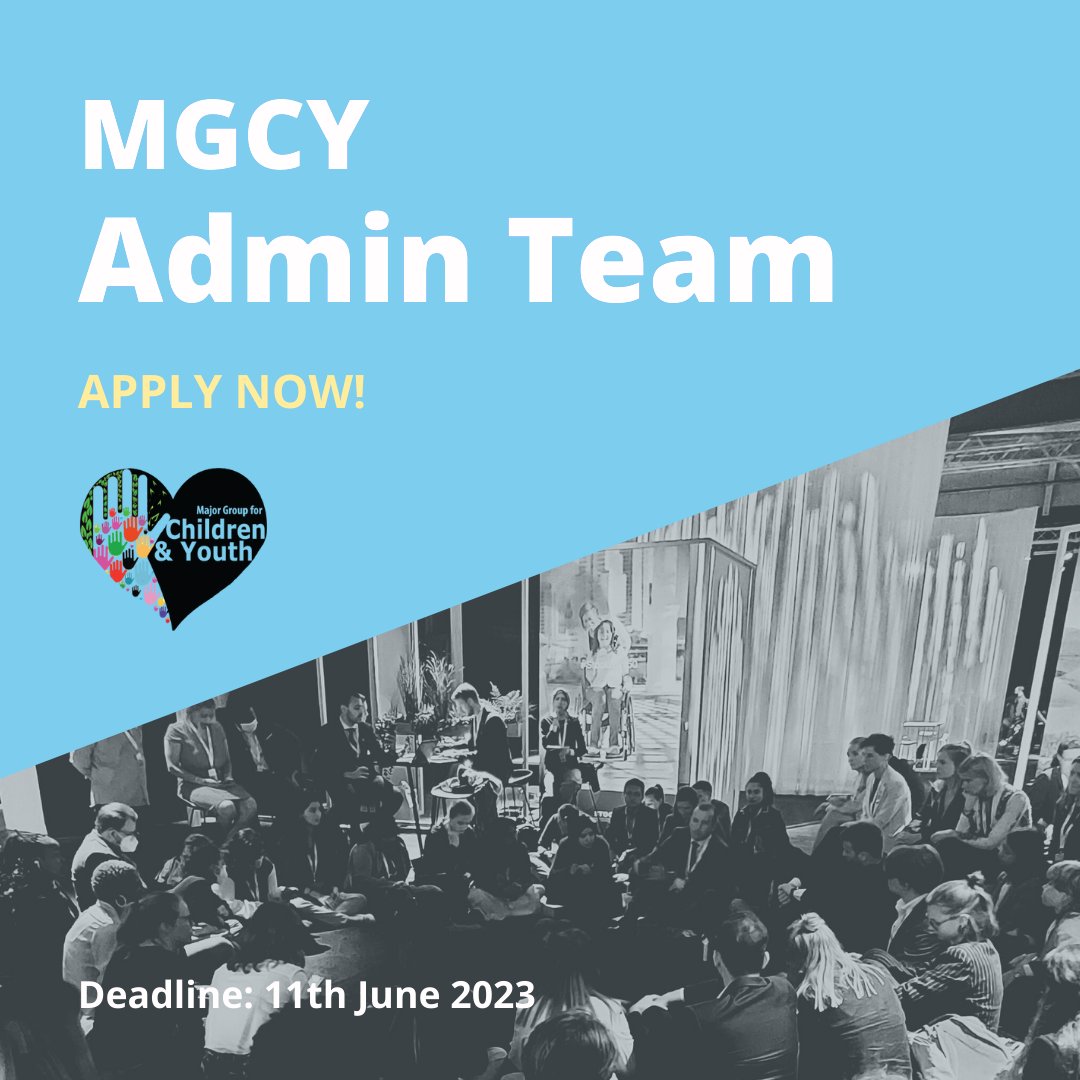 Call for applications to join the @UNMGCY Admin Team for 2023.
🔗forms.gle/wdeGhVVyGqsThv…
Deadline: Sunday 11th June 2023 

#volunteer #youth2030 @UNYouthEnvoy