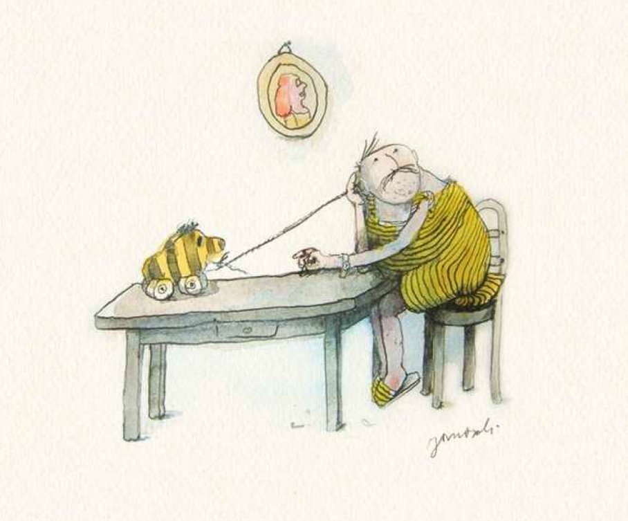 JanoschsWondrak's tweet photo. Herr #Janosch, löst das #Internet die Zukunftsprobleme?

»Nein, #Wondrak setzt dafür längst auf das #Enternet: Er nimmt das eine Ende der Schnur, hält sie ans Ohr, lauscht der Melodie des ewigen Seins, wie sie so brummt, und – zack!! – jedes Problem ist gelöst.«

#Janosch #rp23 https://t.co/E7xY8syZmM
