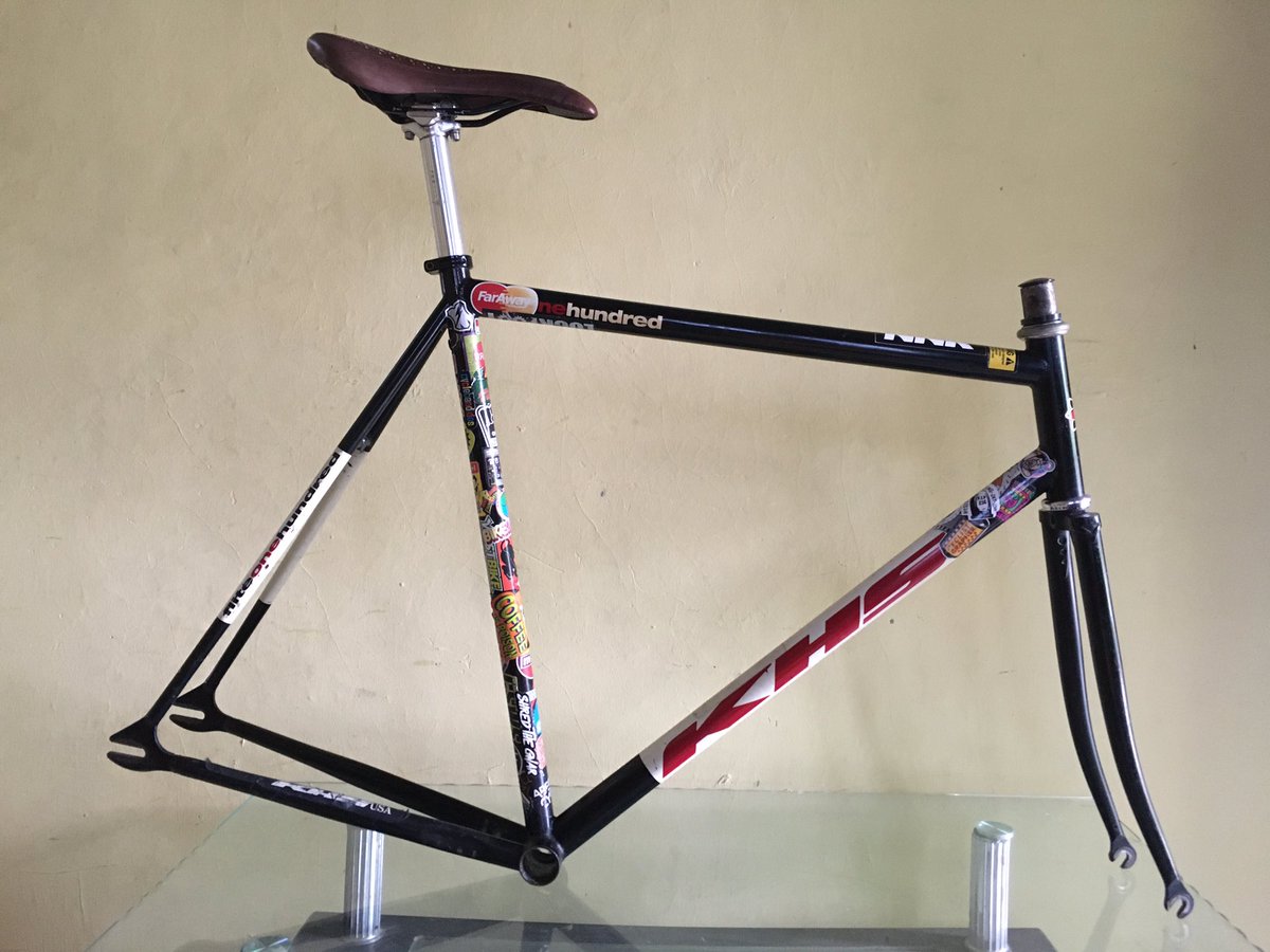 wts frameset khs Flite 100 size 55 + seatpost 8origin + saddle #fnfjb