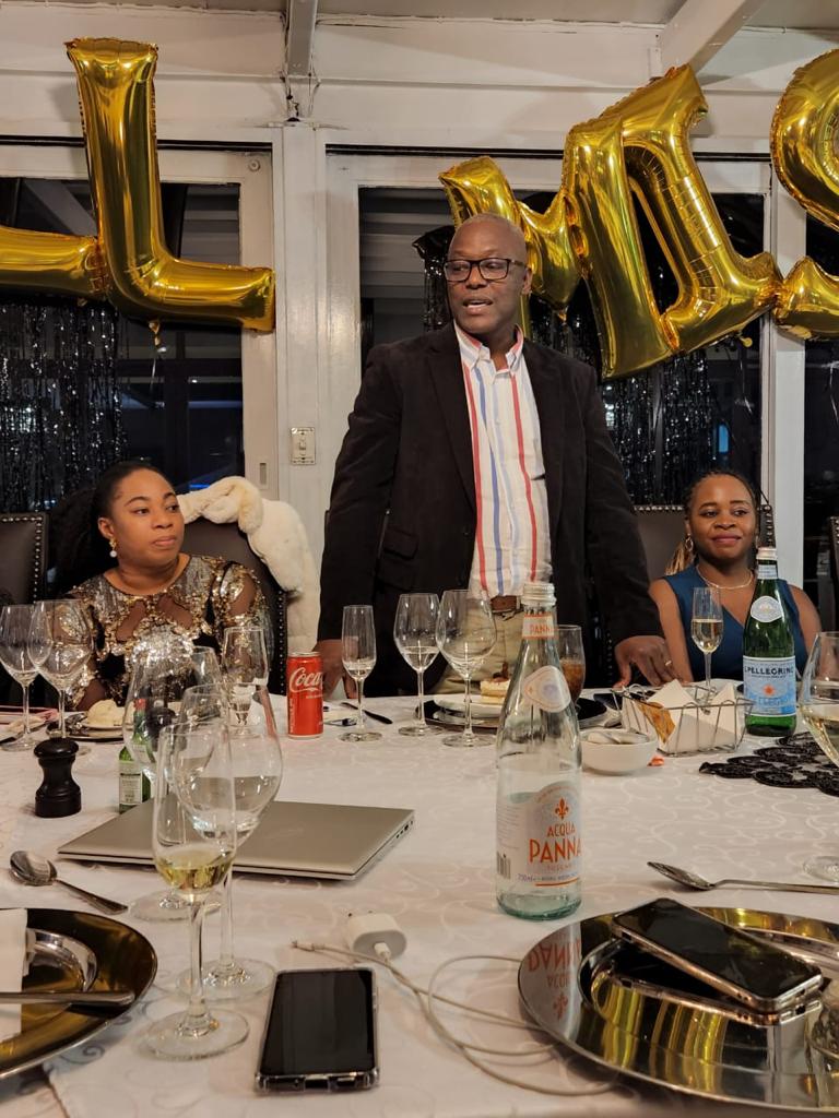 DekunleCharles's tweet photo. Farewell evening with the Dream Team from #IFRCsouthernAfr. Lovely evening with lots of mixed emotions. It was such a great privilege and honour to work with &amp; lead committed, motivated &amp; extraordinary colleagues. Thank you as we continue to "MAKE IT COUNT" in everything we do. https://t.co/FXDBFsnnyc