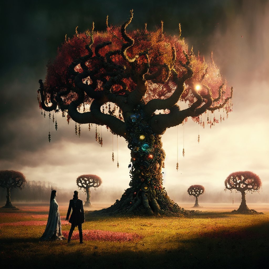 psychobloger's tweet image. Magical garden
#garden #couple #treeofknowledge #surrealism #aiart #nftart