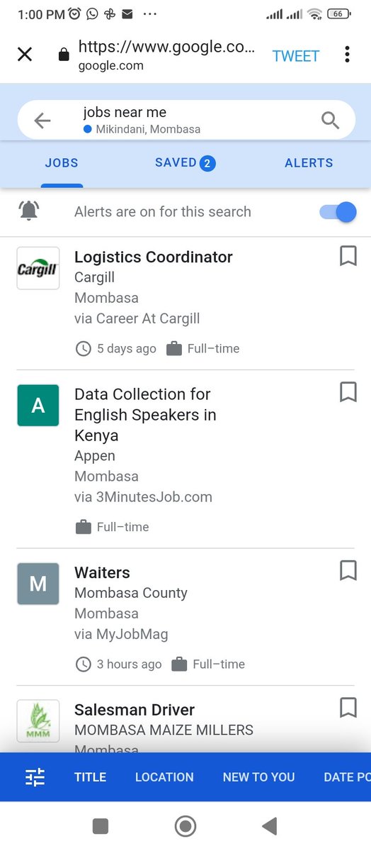 MercyRutto14's tweet photo. Watu wa logistics Google wameturahisishia Kazi,Sahi kutafta job sio stress ka kitambo all you need  is to Google and turn on notifications ndio upate alerts.Use this link https://t.co/SrLWBx8kKD to subscribe to Google job alerts.#AD,#FindWithGoogle,#SearchIsLife,#SearchNiLife https://t.co/u6udGEF4X3