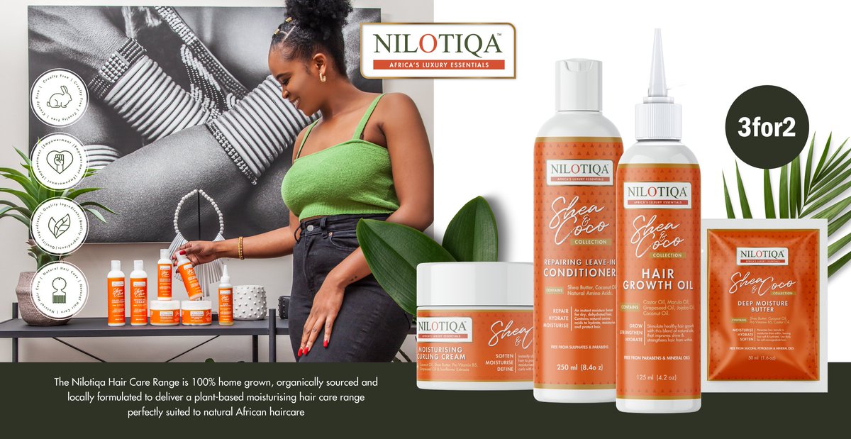 nilotiqa's tweet image. Get The Shea &amp;amp; Coco Collection from @Clicks_SA near you.

#3for2 #HairCare #Promotion #Sale