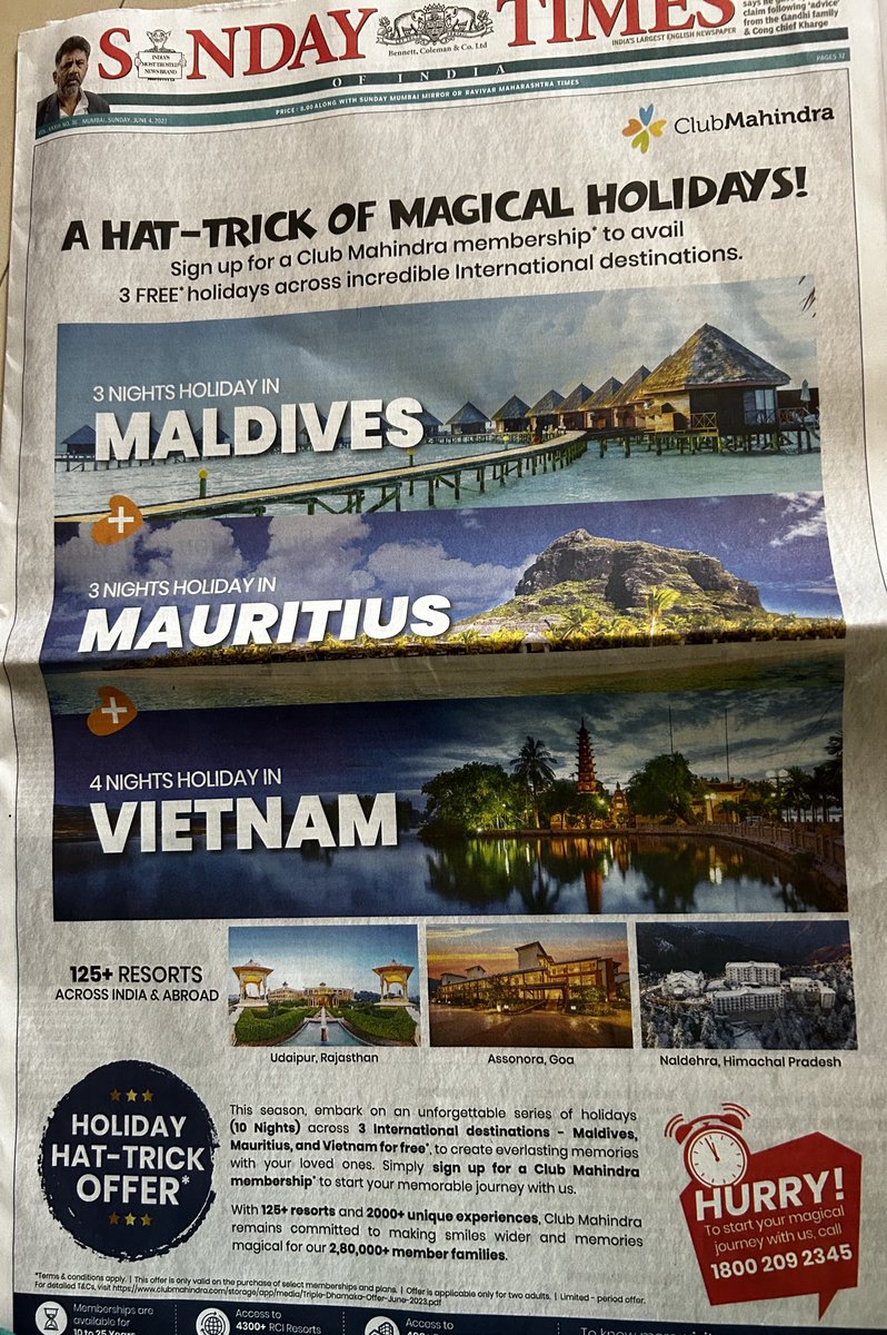 Sraboni Chaudhuri (@srabonichaudhu3) on Twitter photo #clubmahindra out again with ads to TRAP holidayers. Don’t fall for this
<a href="/clubmahindra/">Club Mahindra</a> <a href="/anandmahindra/">anand mahindra</a> #clubmahindra out again with ads to TRAP holidayers. Don’t fall for this
<a href="/clubmahindra/">Club Mahindra</a> <a href="/anandmahindra/">anand mahindra</a>