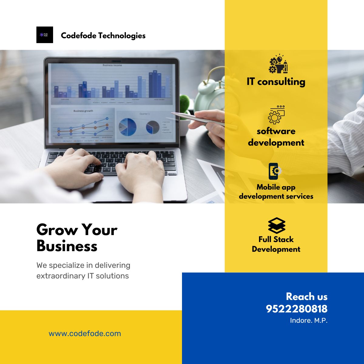 codefodetec's tweet image. Unleash your business&apos;s true potential with our groundbreaking #ITsolutions! Streamline processes, amplify efficiency, and achieve extraordinary outcomes. Don&apos;t miss this game-changing opportunity! 

Contact us today and revolutionize your success.

 #softwaredevelopment