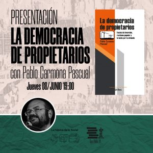 arainfonoticias's tweet photo. Este jueves en La Montonera, @fabrica_lo Social organiza la presentación del libro "La Democracia de Propietarios", con Pablo Carmona: https://t.co/0bMIHGWqGT https://t.co/JJkHFZCaDd
