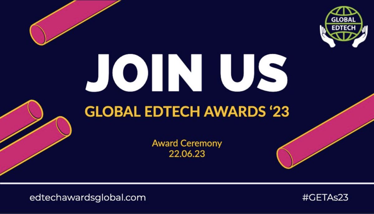 The wait is over! 

The finalists for the Global #EdTech Awards 2023 have been announced! 

Good luck, everyone! See you at the online winners’ event on 22nd June.
#GETAs23 #EdTech 

Check out the finalists here ⬇️

edtechawardsglobal.com/shortlist-anno…

@global_edtech