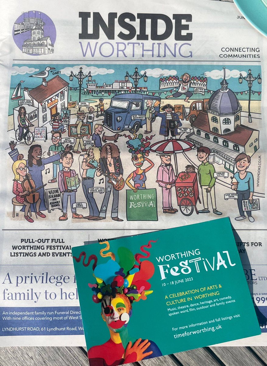 timeforworthing's tweet photo. Worthing Festival kicks off this Saturday!
Grab your copy of Inside Worthing for your printed Worthing Festival Guide and head to our website to see the full updated listings for the Festival, and get booking now
https://t.co/4r1wvGZJq9
#timeforworthing #worthingfestival23 https://t.co/j4jn06zPfy