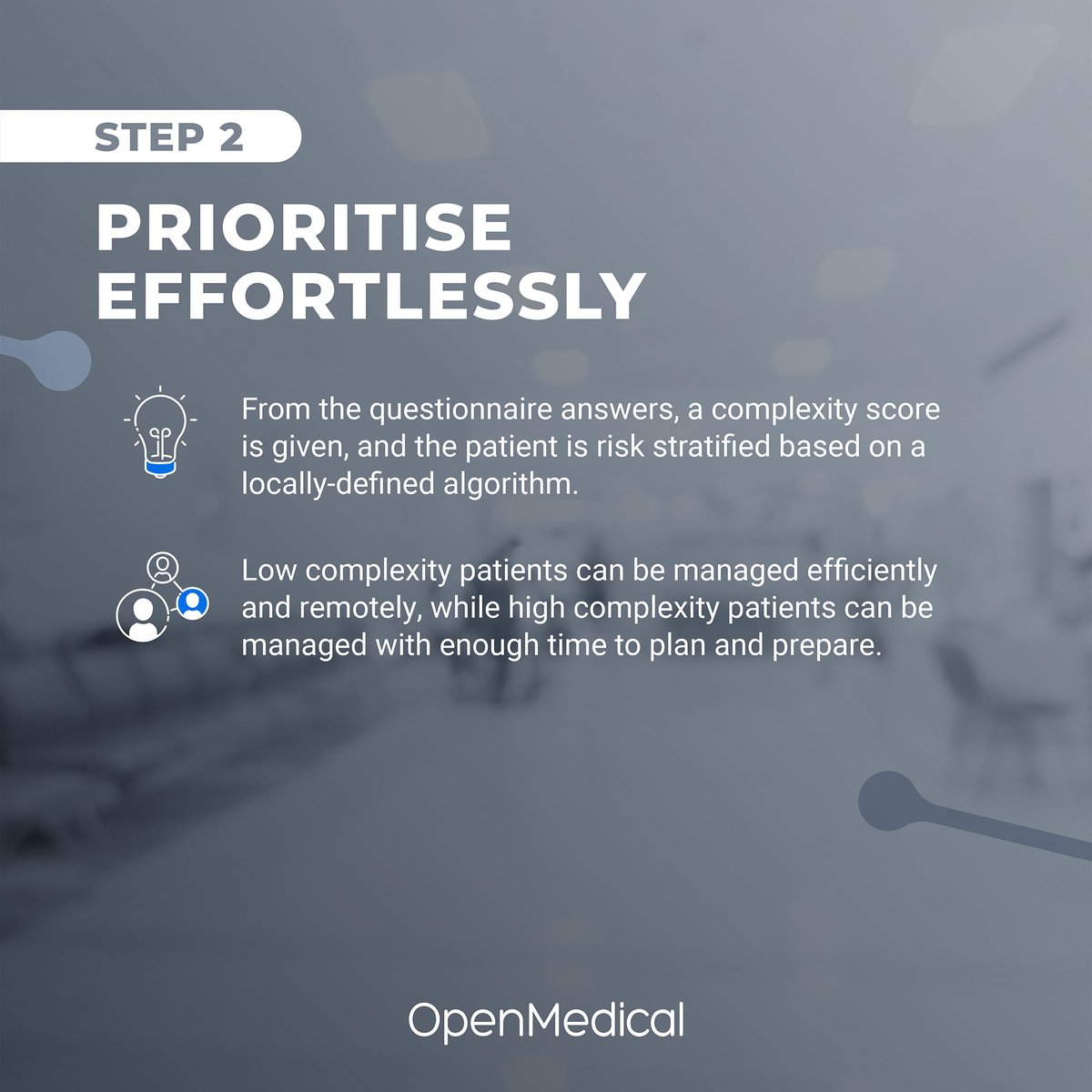 OpenMedicalLtd's tweet photo. BE PROACTIVE. NOT REACTIVE.
The future of #preoperativeassessment is here.
Say GOODBYE❌ to paper #preop assessments and say HELLO👋 to smarter, faster, and easier digital pre-op workflows with Pathpoint #ePOA
#preopassessment #POA
Book a demo👉https://t.co/HpqcsZQXe5 https://t.co/9mV0YeJLvX