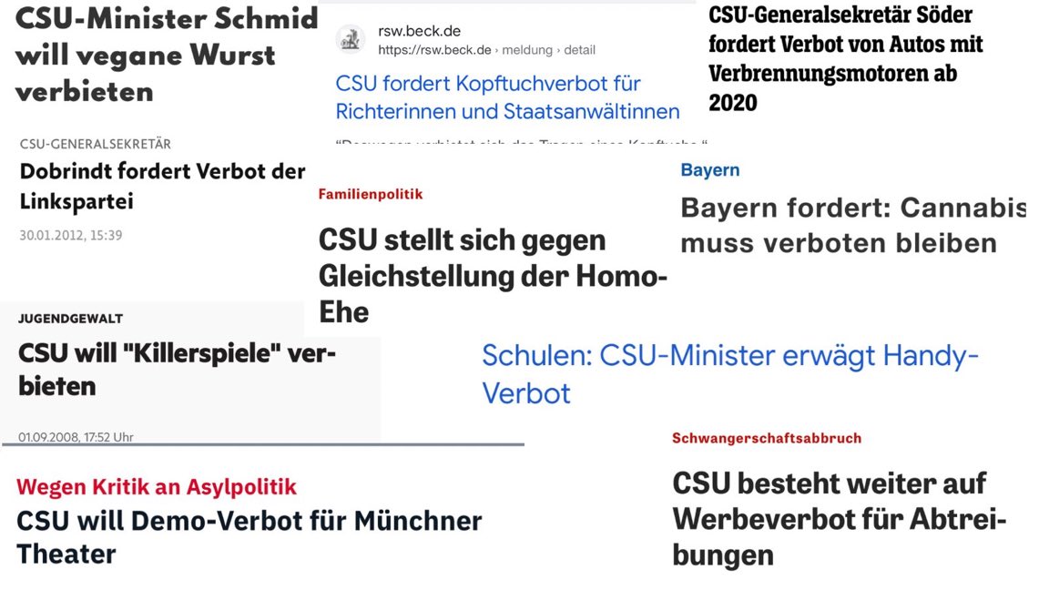 @CSU Stichwort: Zwang und Verbote