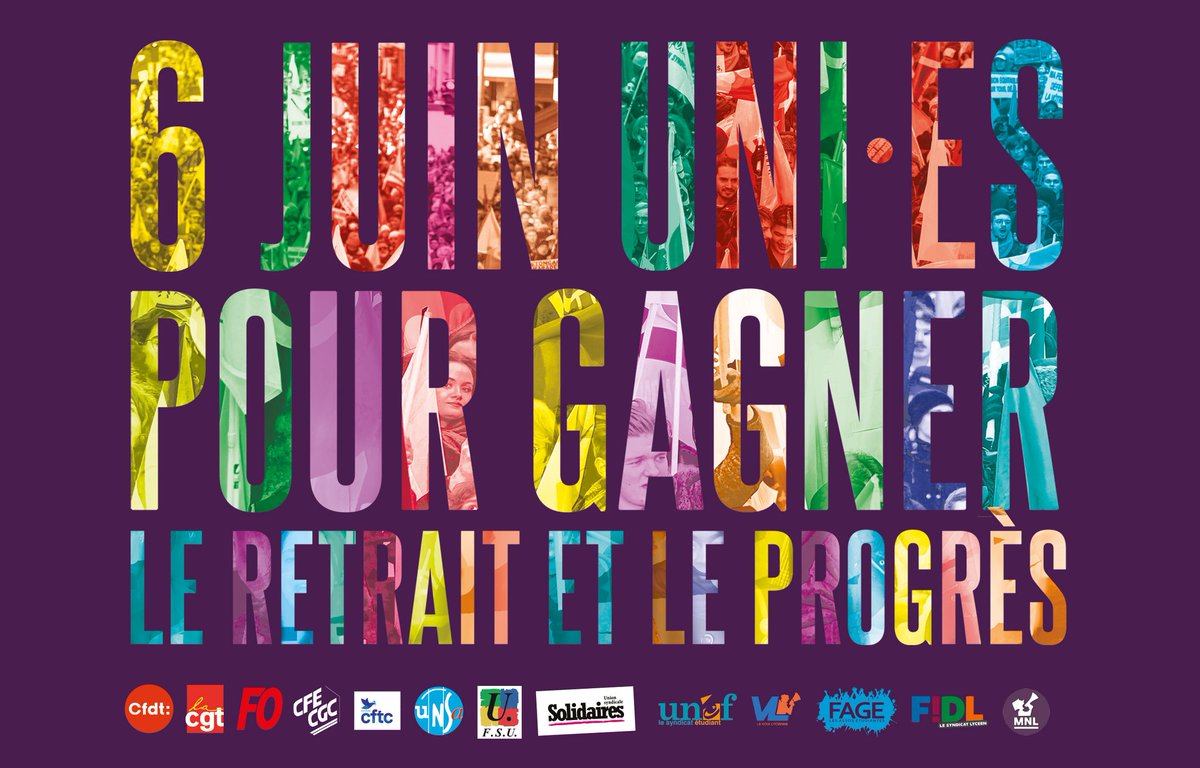 RicordeauYvan's tweet photo. Avant le vote du #8juin #AssembleeNationale #ReformeDesRetraites Soyons très nombreux demain #6juin pour la 14e journée de #mobilisation #64anscestnon📍https://t.co/ED5fLPqrMx https://t.co/Z8fYSvA1hn