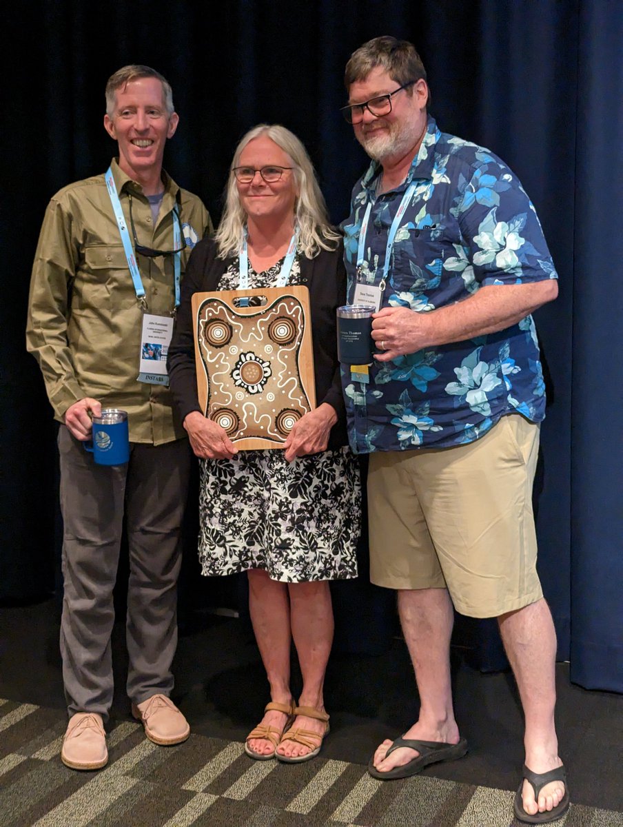THANK YOU to outgoing @BenthosNews president Steve Thomas & VP @JohnKominoski for the care & time you gave to our society this yr. I'm honored to serve the Society for Freshwater Science as president Sherri Johnson's VP. Reach out if you have ideas/want to get involved! #2023sfs
