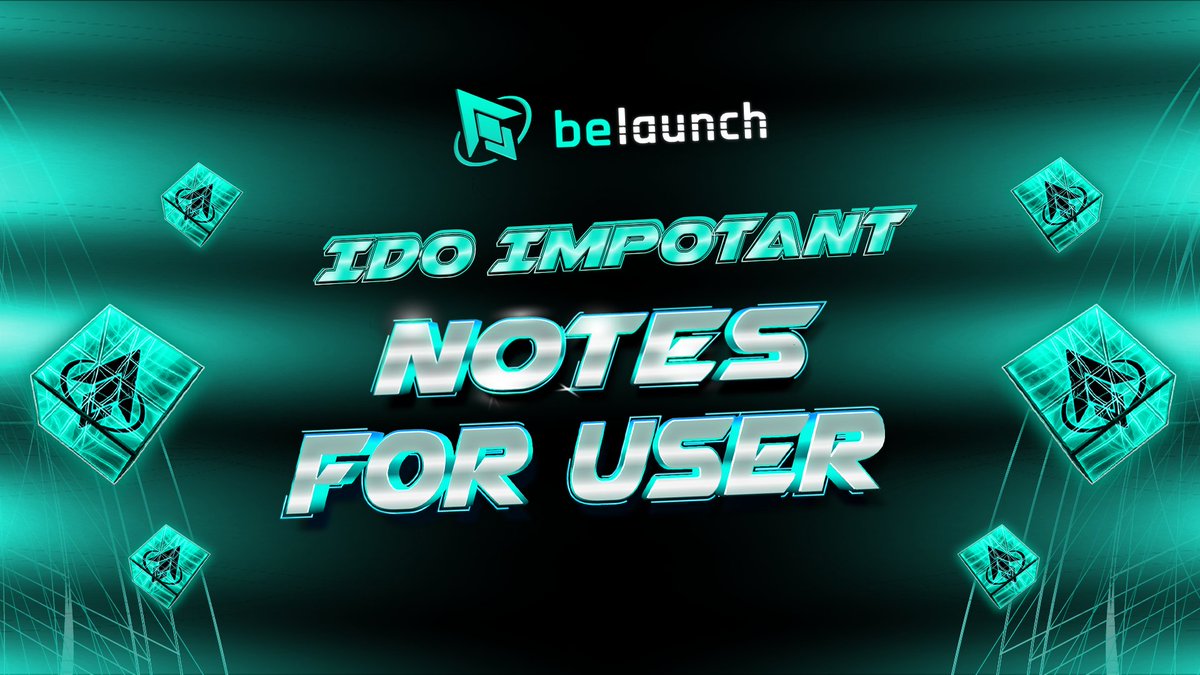 IMPORTANT NOTES FOR USERS - #BeLaunch IDO 🚀

1⃣ IDO will start at 11:30am UTC - 6th June 
2⃣ OG, WL slots can join IDO earlier than other users 
2⃣ There will be 3 prices for the last public sale round for all users - join as soon as possible to get the best price 

#SUI  #IDO