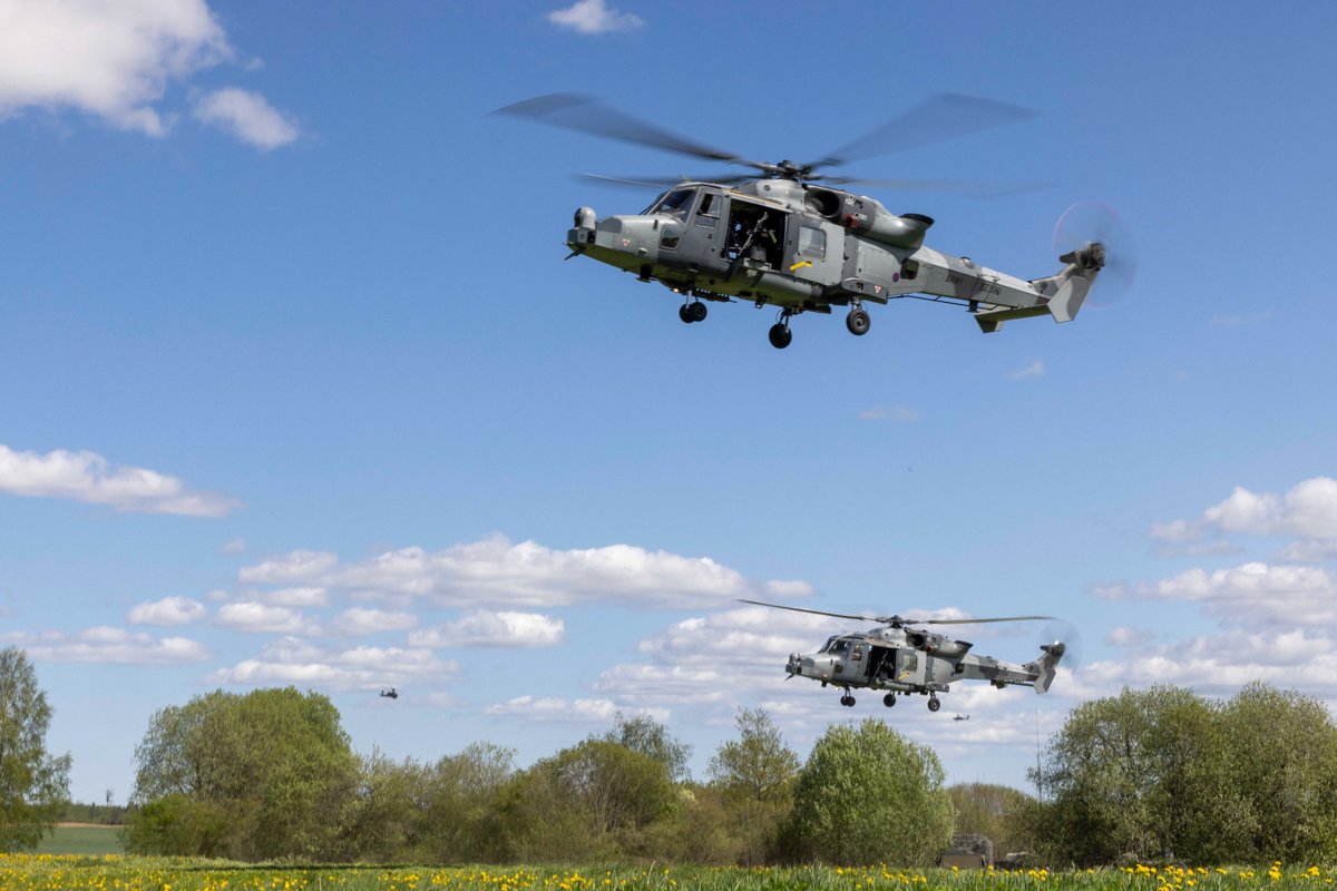 ArmyAirCorps's tweet photo. @1_Regt_AAC &amp; @4RegimentAAC are working closely as part of an Aviation Task Force in Estonia in support of the Enhanced Forward Presence. 

Recent exercises have seen Apache and Wildcat helicopters working closely with the French Foreign Legion, JTAC's &amp; Queen's Royal Hussars. https://t.co/cXJ8ZfdOVU