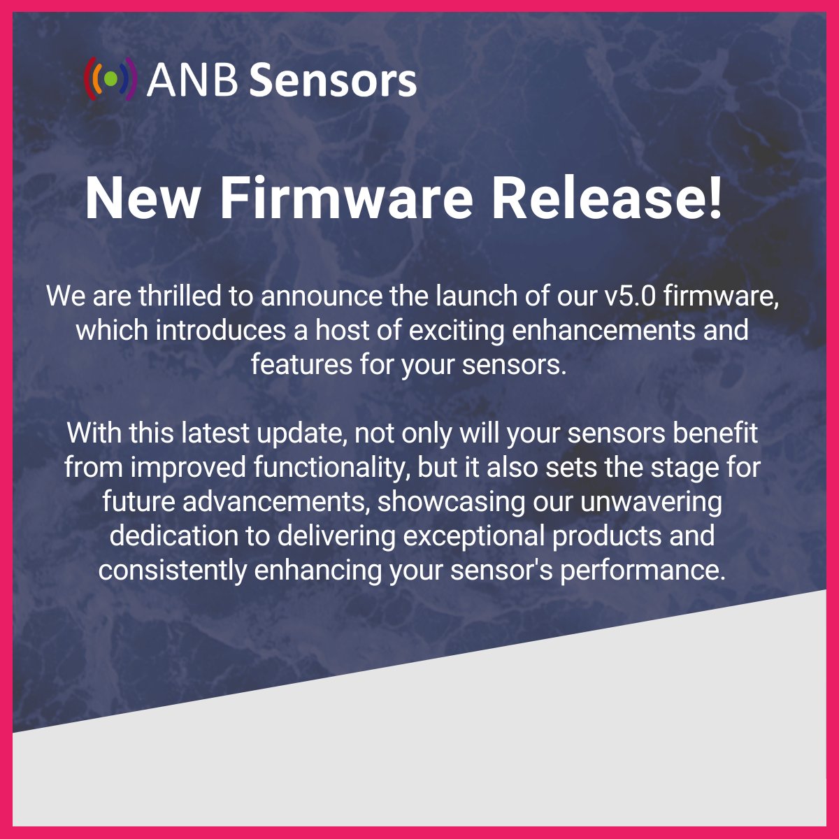 **New firmware release** We're extremely happy to announce the release of our latest firmware! The v5.0 firmware includes several exciting enhancements and features! Read all about it by clicking on the link below! anbsensors.com/firmware-5-0-r… #Firmware #Update #pH #Sensors