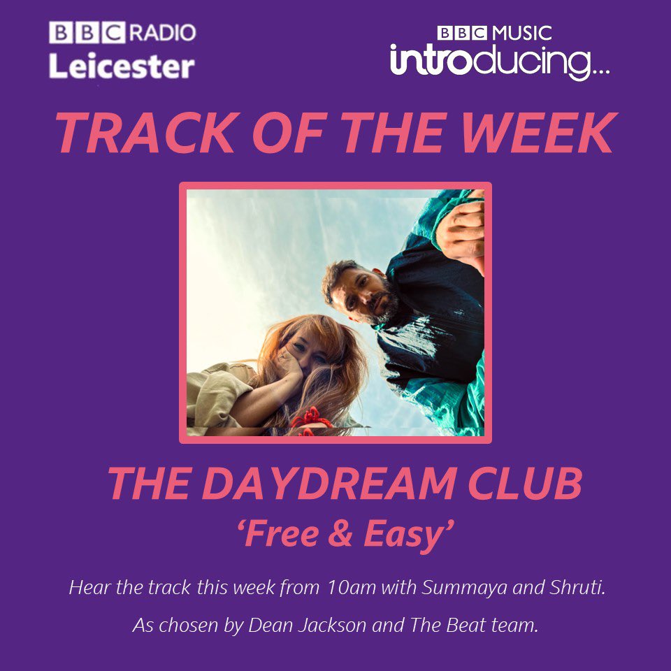 thedaydreamclub's tweet image. ‘Free + Easy’ has been made #TrackoftheWeek on @BBCLeicester and it’s had high praise from the lovely peeps at @beatonthebeeb @bbcintroducing. Huge thanks for the support, it is so nice to hear when people like what you’ve created ❤️
#bbcintroducing #thedaydreamclub #happybanger