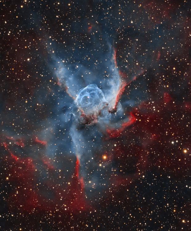 RT @maiz_julio: Thor's Helmet Nebula NGC2359 in SHO by Wissan Ayoub (Astrobin) https://t.co/7VC0pk1XcE https://t.co/gdd3lhLlfV