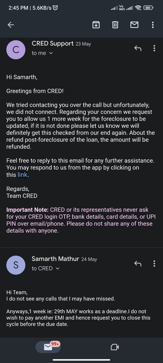 RealTalkBySam's tweet photo. Hi @kunalb11 @CRED_club @CRED_support how do you explain a customer support team which does not even reply back after multiple attempts? My money worth INR 60K is at stake and all I receive from your end are multiple pushback with no closure. To top it, the team is not responding https://t.co/HbxSCa2C8v
