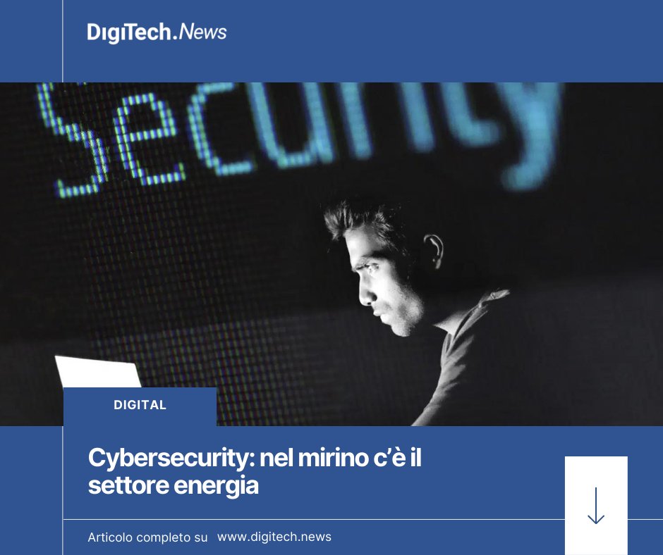 digitech_news's tweet image. Dopo il settore finanziario, quello dell’#energia è tra i più esposti agli attacchi alla #cybersecurity. A dirlo è l’ultimo rapporto #CLUSIT

 digitech.news/digital/05/06/…

#sicurezzainformatica #NetworkSecurity #CyberDefense #CyberThreats #cyberattack