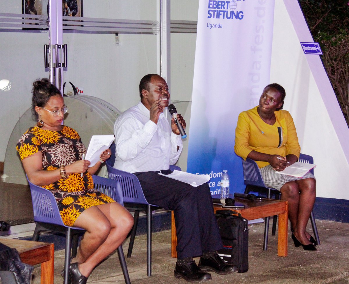 FES Uganda (@fesuganda) on Twitter photo On 2/June we had our first 2023 YLF Alumni Dialogue moderated by our alumna, <a href="/TriciaGNabaye/">Tricia Gloria Kitenda</a>
with panelists, Prof. Julius Kizza of Makerere University, <a href="/astihaas/">Astrid R.N. Haas</a> - an Indep Urban Economist, and Lydia Bwiite of <a href="/pla_ug/">Platform for labour</a> discussing, "Labour Vs Investment: Friends or Competitors?" On 2/June we had our first 2023 YLF Alumni Dialogue moderated by our alumna, <a href="/TriciaGNabaye/">Tricia Gloria Kitenda</a>
with panelists, Prof. Julius Kizza of Makerere University, <a href="/astihaas/">Astrid R.N. Haas</a> - an Indep Urban Economist, and Lydia Bwiite of <a href="/pla_ug/">Platform for labour</a> discussing, "Labour Vs Investment: Friends or Competitors?"