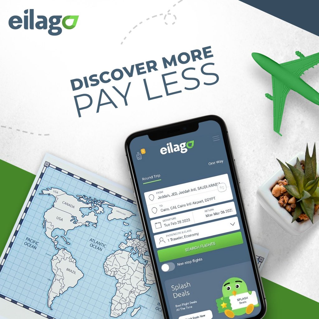 eilagoapp's tweet photo. Let Eilago take care of all your traveling needs and leave the worry of finding the best prices to us!

دع إيلاغو اهتم بجميع احتياجاتك في السفر واترك عناء البحث عن أفضل الأسعار لنا

#Eilago #eilagotravel #cheaptickets #cheapfares #buytickets #eilagoholiday #vacation https://t.co/ClRvEoFf9k