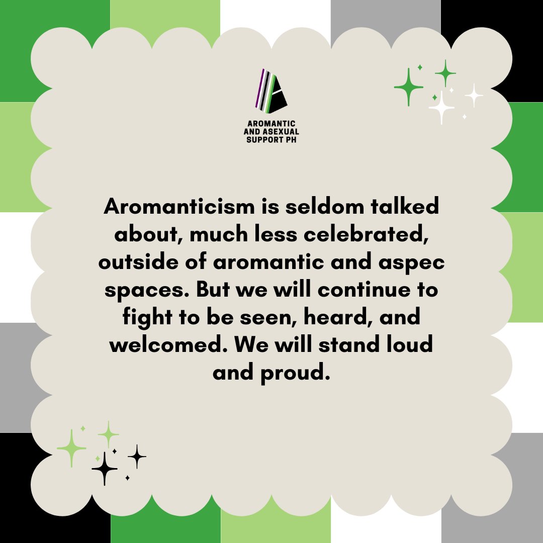 aroaceph's tweet photo. Happy Aromantic Visibility Day!

Today marks the very first celebration of Aromantic Visibility Day, founded by a small group of aromantic individuals to celebrate and raise awareness for aromanticism. https://t.co/rb2ZTheqWB