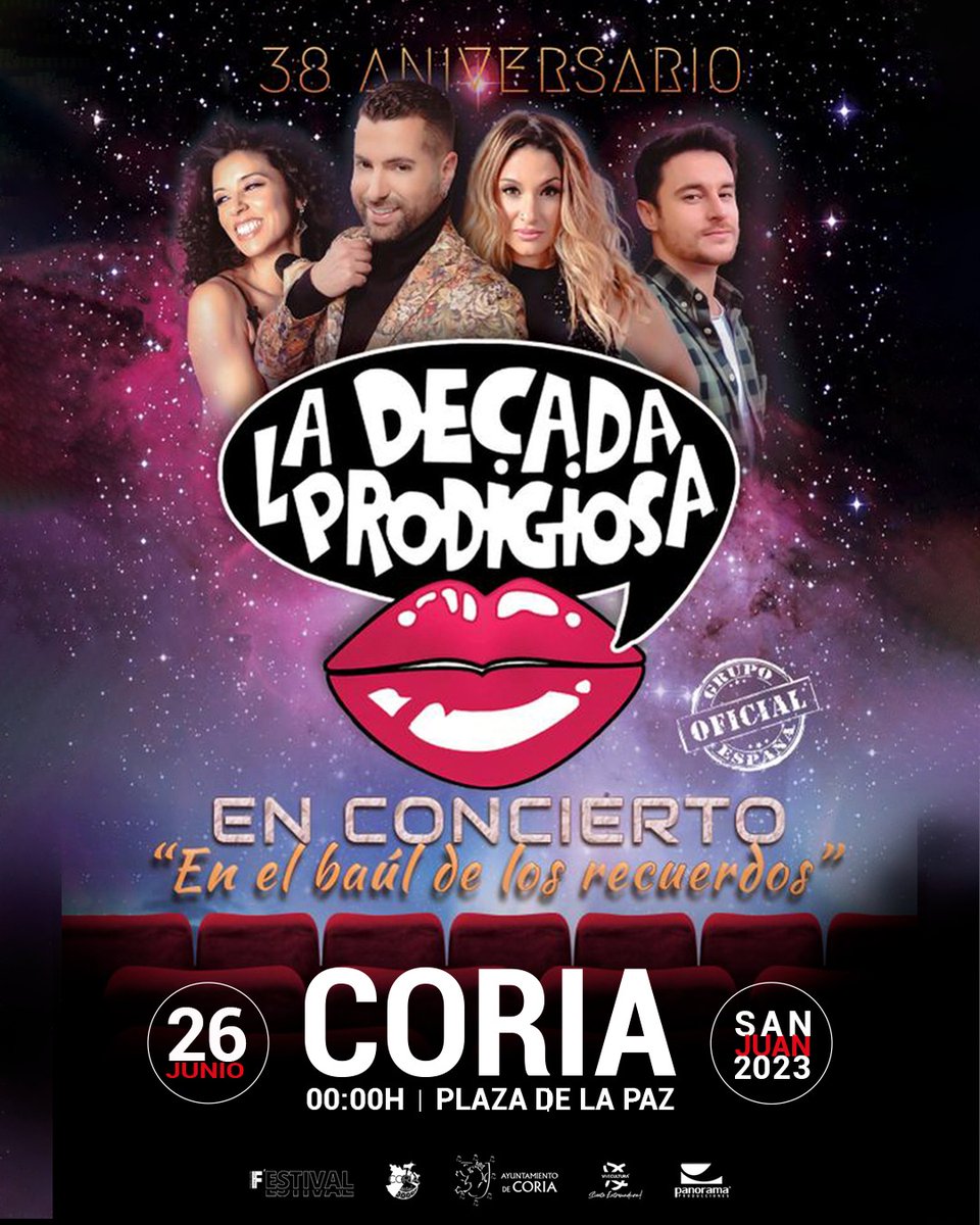 PanoramaProducc's tweet photo. 📢📢FIESTAS DE SAN JUAN en CORIA📢📢
¡¡¡¡Menudas FIESTAS DE SAN JUAN le espera a la ciudad de CORIA!!!!
Todo tipo de artistas y de géneros para no dejar a nadie indiferente.
🗓DÍa 17 y del 23 al 27 de junio.
📌Plaza de la Paz de Coria.
🔥Feliz San Juan🔥
@Ayto_de_Coria https://t.co/MIGMvKRT5j