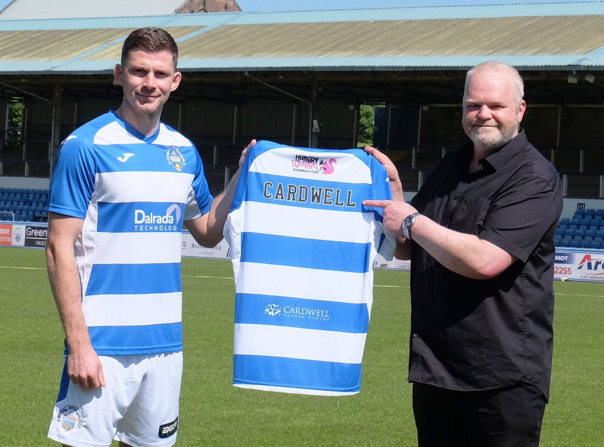 We’re sponsoring Greenock Morton FC for the coming season! Our logo will be on the back of the players' shirts. A one-off Morton top has been created for us with Cardwell printed where the players’ names usually go. C’mon the Ton! Full story here bit.ly/3NaCmyD