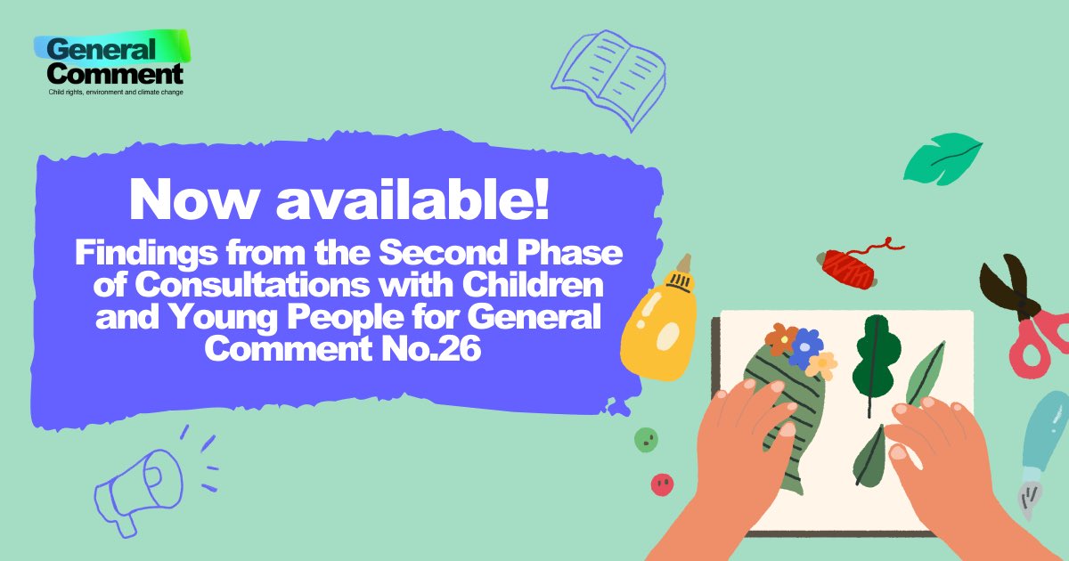 📢📢📢8,915 children from 76 countries of the world 🌍 shared their views on their environmental rights. Findings from the Second Phase of Consultations with Children and Young People for #GC26 are now available! <a href="/tdh_de/">Terre des Hommes</a> 
 
👉 childrightsenvironment.org/reports

#ChildRightsEnvironment