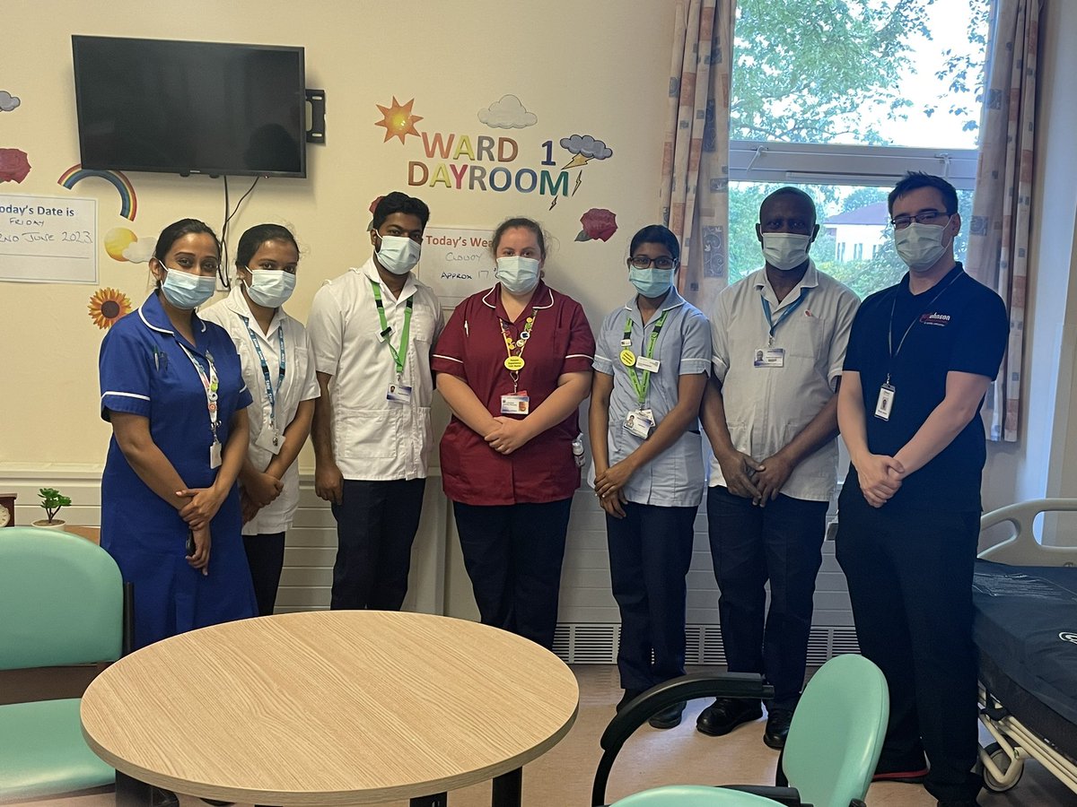 Thank you to UHL Infection Prevention Team and Oliver for coming to Ward 1 and doing a Hand Health check on all ESM Staff today <a href="/uhl_IPteam/">UHL IP Team</a>