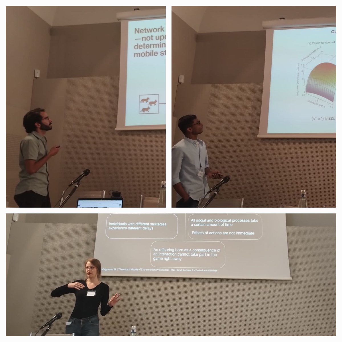 EvoGamesPlus (@evogamesplus) on Twitter photo The ESRs presenting the outline of their research @MalgorzataFic <a href="/KrisNandakishor/">Nandakishor Krishnan</a> <a href="/pires_dl/">Diogo Pires</a> 👏 The ESRs presenting the outline of their research @MalgorzataFic <a href="/KrisNandakishor/">Nandakishor Krishnan</a> <a href="/pires_dl/">Diogo Pires</a> 👏