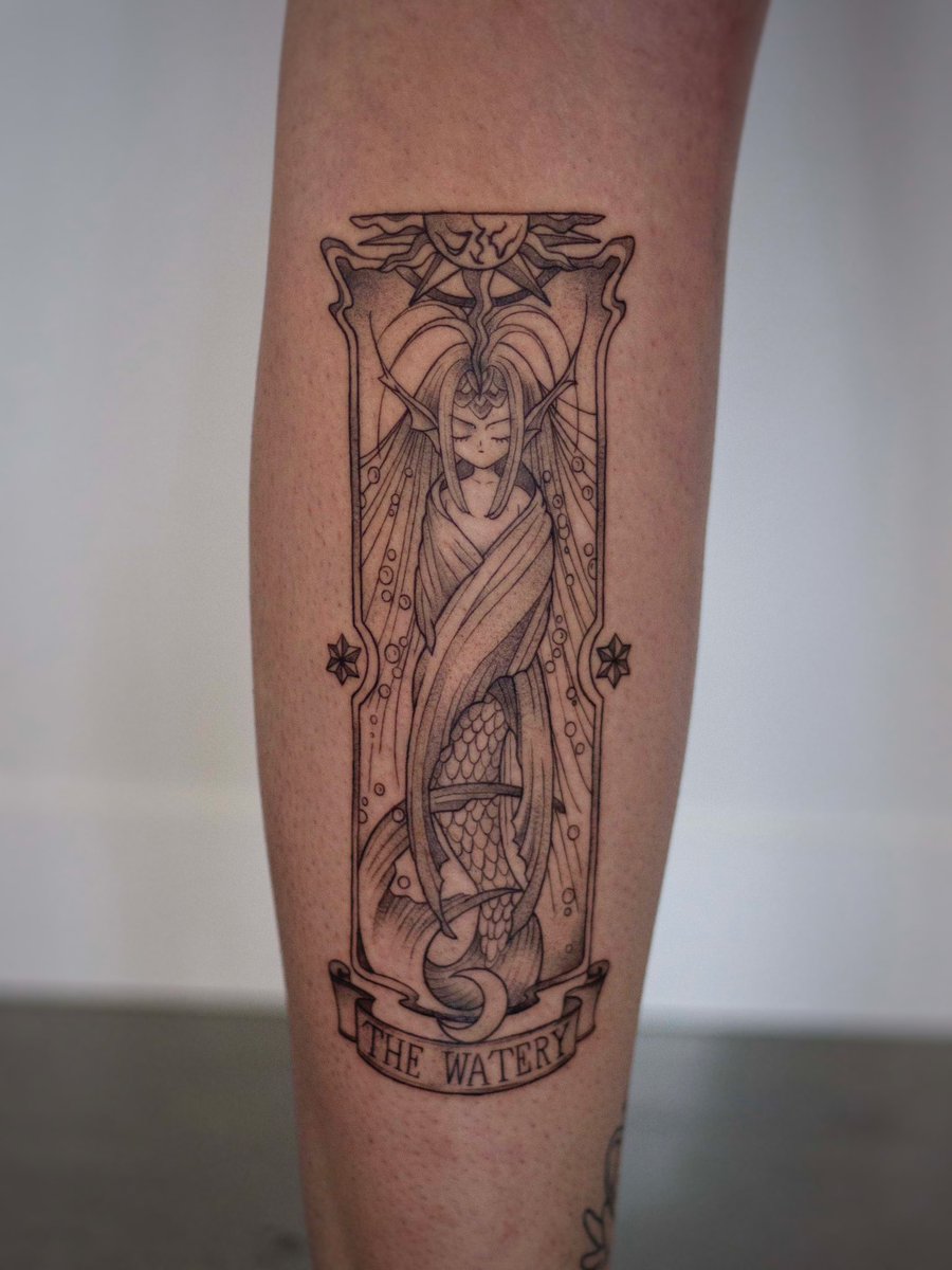 Carta de Clow realizado en el @SalonMangaJerez <a href="/PolTattooStudio/">PolTattooStudio</a>