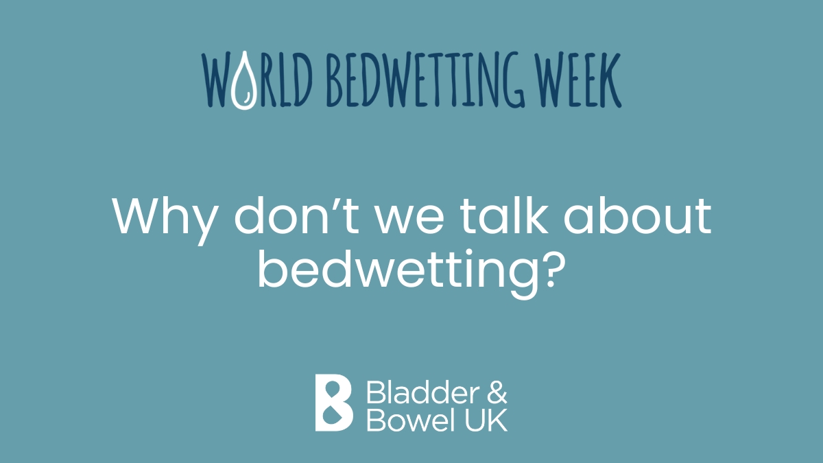 Today is the start of #WorldBedwettingWeek!  

Bladder &amp; Bowel UK is releasing a series of blogs over seven days to help increase the understanding of a problem often not discussed.

Read our introductory blog here - bbuk.org.uk/why-dont-we-ta…