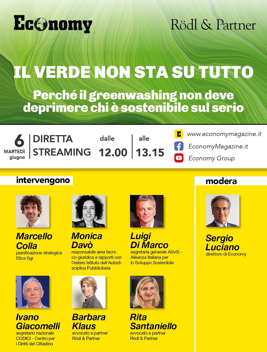 Etica Sgr è in prima fila contro ogni tiepida interpretazione dell’idea di sostenibilità, forte di strumenti e di metodologie che tutelano e rinforzano le strategie di investimento ESG.

Martedì dalle 12, interverrà <a href="/marc_twait/">Marcello Colla</a>, Pianificazione strategica di Etica Sgr.  È