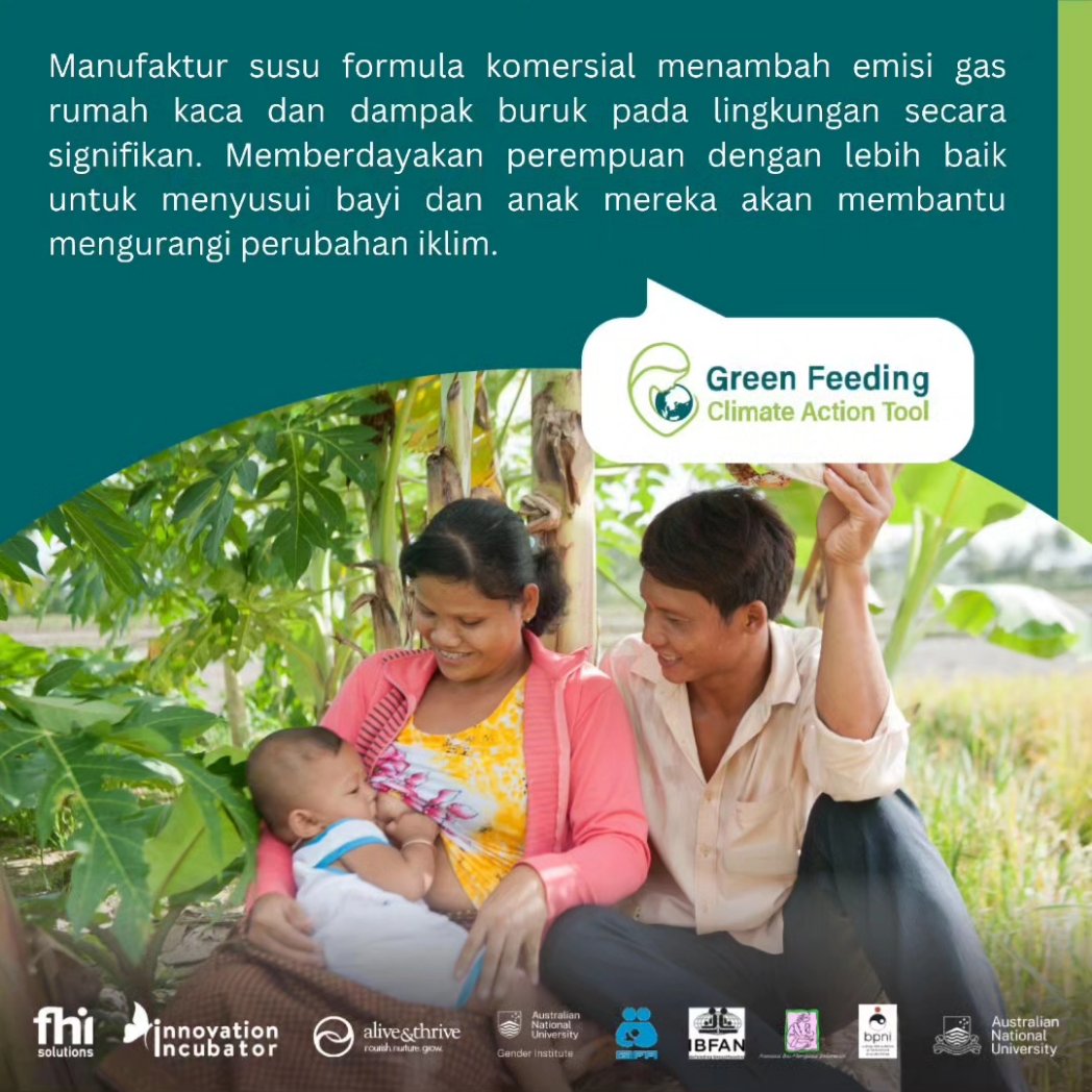 Tahukah ibu, bahwa #menyusui berdampak sangat besar bagi #lingkungan? Dengan memilih untuk menyusui, ibu berperan mengurangi #EmisiGasRumahKaca dari industri komersial susu formula. Cek datanya di #GreenFeedingTool dengan klik tinyurl.com/GreenFeedingTo…