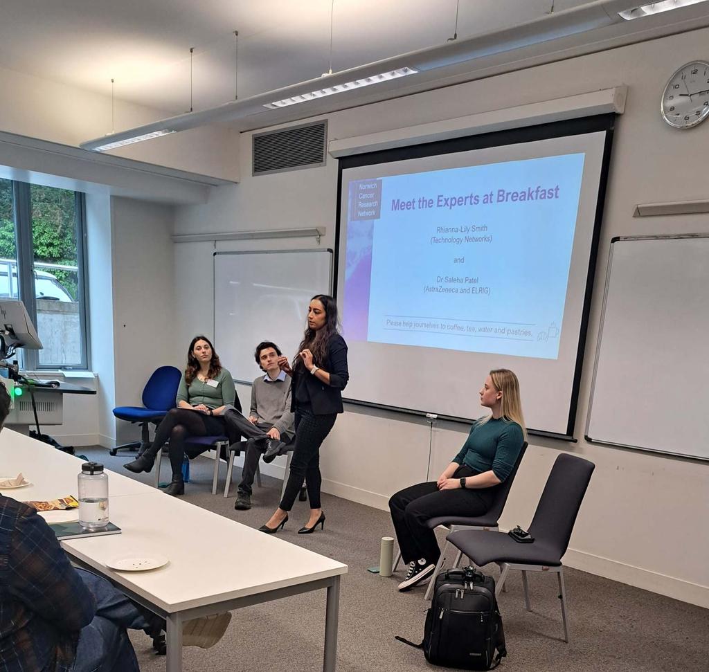 Thank you to everyone who attended our early career session this morning as part of the <a href="/CancerInNorwich/">Norwich Cancer Research Network</a> annual symposium! Special thanks to <a href="/RhiannaSmithSci/">Rhianna-lily Smith</a> and Dr Saleha Patel for sharing their career paths and <a href="/SeanTattan/">Sean Tattan</a> for co-chairing with me #ECR #sciencecareers