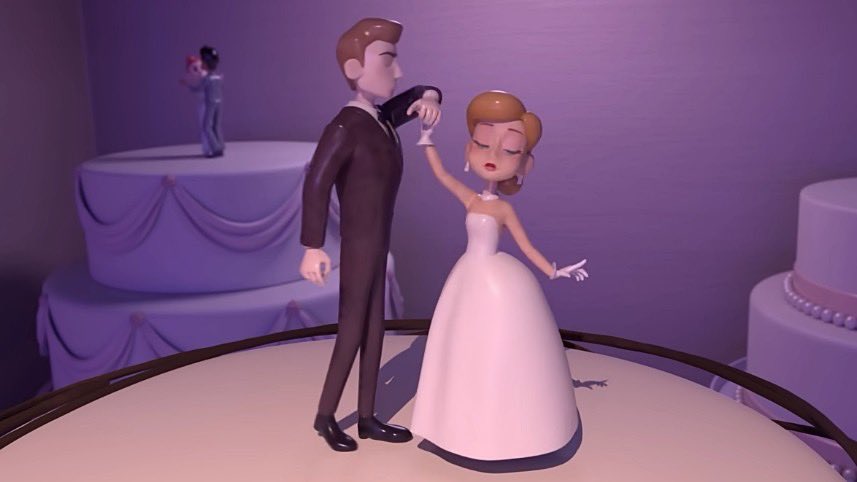 lolitascak3's tweet image. 🏳️‍🌈 การ์ตูนสั้นเรื่องนี้น่ารักมาก 𝙋𝙞𝙚𝙘𝙚 𝙤𝙛 𝘾𝙖𝙠𝙚 คือมีตุ๊กตาแต่งหน้าเค้กสองคนตกหลุมรักกัน แต่ว่าทั้งคู่เป็นผู้หญิง แล้วร้านขนมก็จับคู่ตุ๊กตาหญิงชาย มีแต่หน้าเค้กที่เป็นตุ๊กตาคู่หญิงชายล้วนๆ ตุ๊กตาผู้หญิงคู่นี้เลยต้องสู้เพื่อให้ได้ยืนเคียงข้างกันบนเค้กแต่งงาน