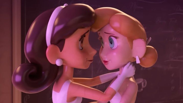 lolitascak3's tweet image. 🏳️‍🌈 การ์ตูนสั้นเรื่องนี้น่ารักมาก 𝙋𝙞𝙚𝙘𝙚 𝙤𝙛 𝘾𝙖𝙠𝙚 คือมีตุ๊กตาแต่งหน้าเค้กสองคนตกหลุมรักกัน แต่ว่าทั้งคู่เป็นผู้หญิง แล้วร้านขนมก็จับคู่ตุ๊กตาหญิงชาย มีแต่หน้าเค้กที่เป็นตุ๊กตาคู่หญิงชายล้วนๆ ตุ๊กตาผู้หญิงคู่นี้เลยต้องสู้เพื่อให้ได้ยืนเคียงข้างกันบนเค้กแต่งงาน