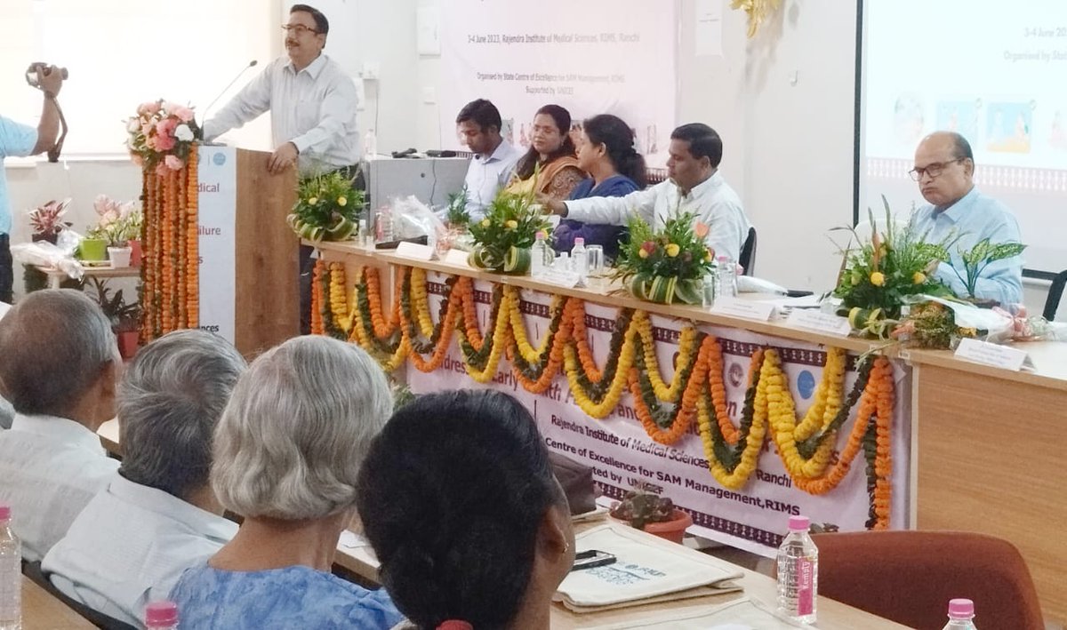 StateRims's tweet image. 2 day CME organised on Addressing Early Growth Failure in infants &amp;lt;6 months to strengthen programs for early identification, prevention, management of infants at nutritional risk with technical support
@POSHAN_Official
@HLTH_JHARKHAND
@NKsch
@RSB_85
@Praveen56489174
@UNICEFIndia