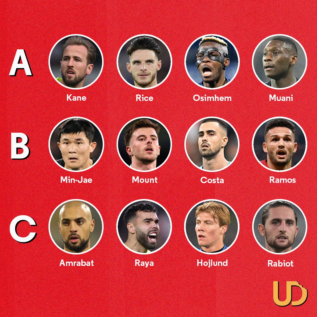 theuniteddigest's tweet photo. You can sign ONE player from each row this summer, who you got? 💰🤔 https://t.co/TdzunTos3a