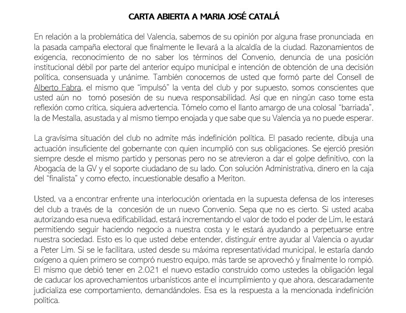 espiritudel86's tweet photo. Carta Abierta a @mjosecatala 

#Espiritudel86 https://t.co/YGphwnipcF