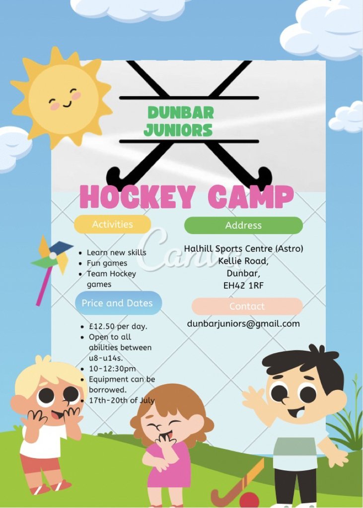DunbarActiveSchools (@dunbaras) on Twitter photo Looking for something to do this summer. Why not book on to the Dunbar Junior Hockey Camp. All details below.
Please RT
<a href="/DunbarPrimary/">Dunbar Primary</a> <a href="/StentonPrimary/">Stenton Primary</a> <a href="/Innerwickprim/">innerwick.ps</a> <a href="/TeamWBPS/">West Barns Primary</a> <a href="/EastLintonPS/">East Linton Primary</a> Looking for something to do this summer. Why not book on to the Dunbar Junior Hockey Camp. All details below.
Please RT
<a href="/DunbarPrimary/">Dunbar Primary</a> <a href="/StentonPrimary/">Stenton Primary</a> <a href="/Innerwickprim/">innerwick.ps</a> <a href="/TeamWBPS/">West Barns Primary</a> <a href="/EastLintonPS/">East Linton Primary</a>