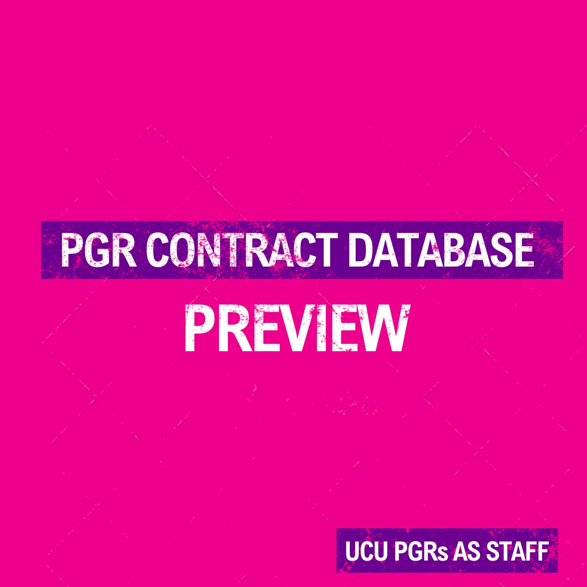 Following the successful @ucu #PGRsOrganising23 conference in January, we wanted to share an advanced preview of exciting work in progress with a collective of members from @DUCUPGR @sussexucu @CambridgeUCU @SurreyUCU @Bristol_UCUPGRs @PgrWarwick @sheffielducu @PrecariousUoL