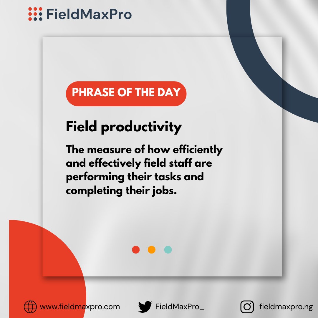 WORD OF THE DAY .   LEARN WITH US 

#johannesburg  #southafricainvestment #southafricans #southafrican #southafricaza #capetown #FieldMaxPro #FieldForceAutomation #Productivity #BusinessGrowth #SouthAfricaBusiness #GhanaBusiness #CorporateProductivity #DigitalTransformation